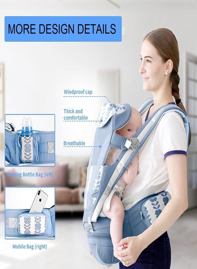كيتاستي حاملة أطفال مريحة وآمنة من كيتاست، بتصميم حقيبة ظهر لحمل الأطفال، مزودة بمقعد للورك وشبكة تهوية جيدة، مناسبة للأطفال حديثي الولادة وحتى الأطفال الصغار مع دعم للفقرات القطنية، (عبوة من قطعة واحدة، ألوان متعددة) - Image 2