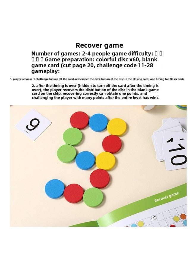 null - Flip Memory Tower 3D Strategy Game Children's Logical Thinking Mindset Training Early Education Educational Wooden Toys-Color:Memory Flip Tower - Image 1