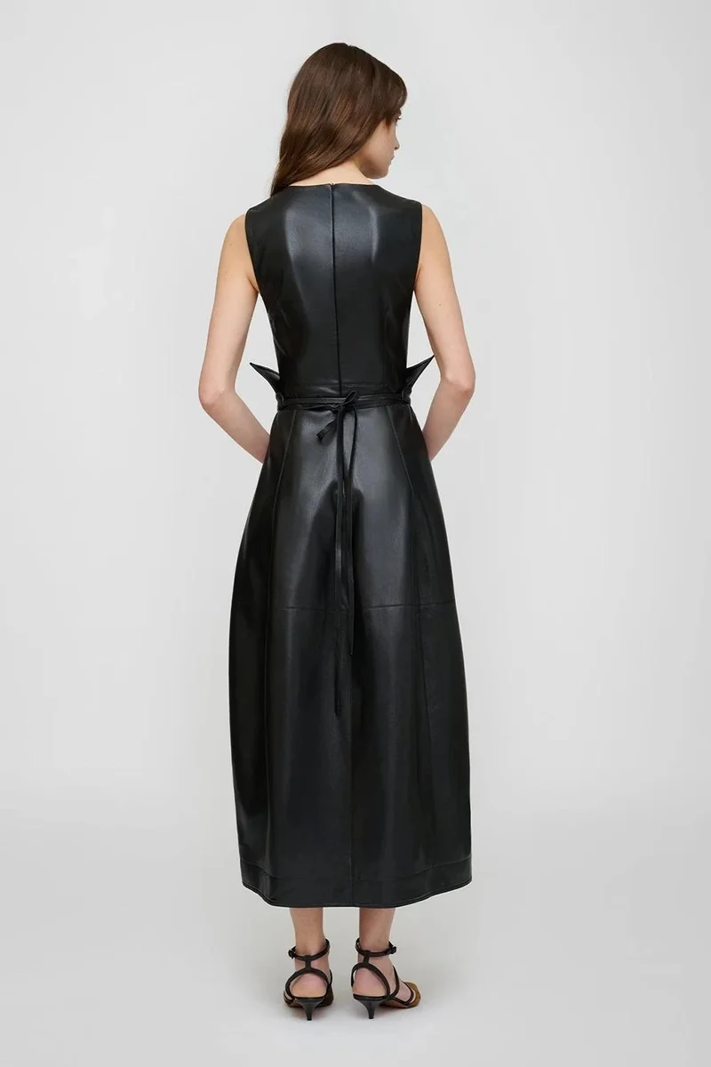 Nanushka Leather Belt With Collar Detail