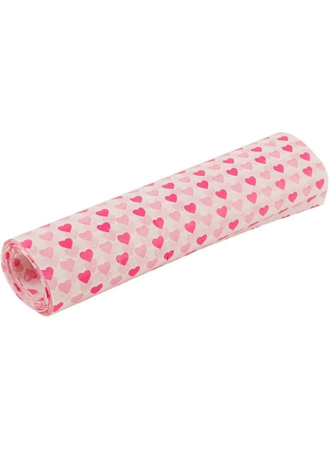 McMola ورق تغليف غذائي من مك مولا 50 قطعة، ورق مقاوم للدهون على شكل قلب، أوراق شمعية مائية لتغليف الطعام، بطانات سلال الطعام، ورق تغليف الطعام، ورق ساندويتش للحلويات، الكعك، الجبن، الخبز، الخبز. - Image 2