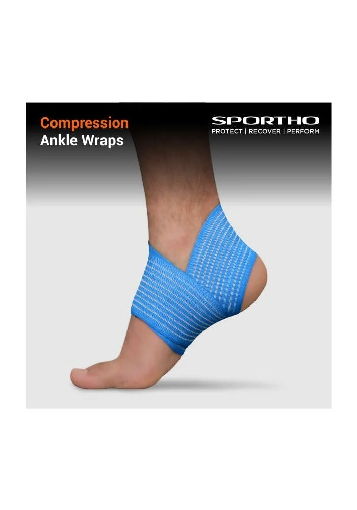 Nivia Nivia Neoprene Orthopedic Ankle Support - Sky Blue