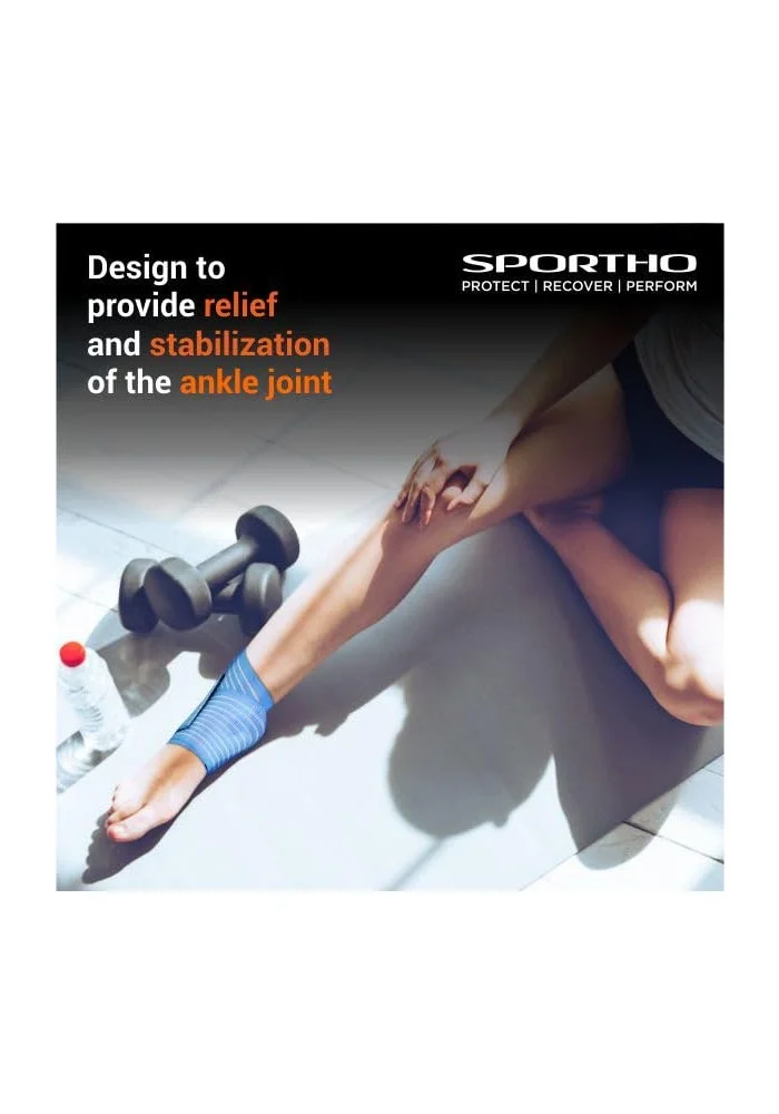 Nivia  Nivia Neoprene Orthopedic Ankle Support - Sky Blue  | Best Price UAE