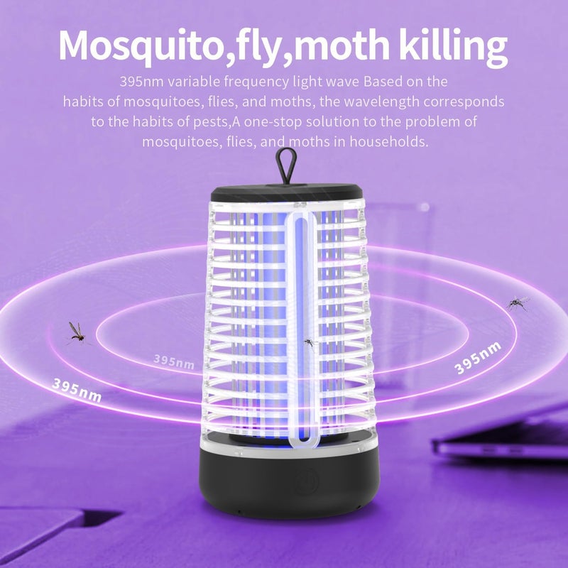 AILEDA Anti-Mosquito Lamp, 20 W UV Anti-Flying Insects, with LED Lighting UV Lamp against Mosquitoes, Insect Killer Racket Anti-Mosquito Electric for Indoor Outdoor Camping - Image 2