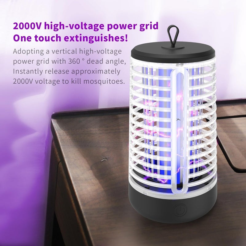 AILEDA Anti-Mosquito Lamp, 20 W UV Anti-Flying Insects, with LED Lighting UV Lamp against Mosquitoes, Insect Killer Racket Anti-Mosquito Electric for Indoor Outdoor Camping - Image 3