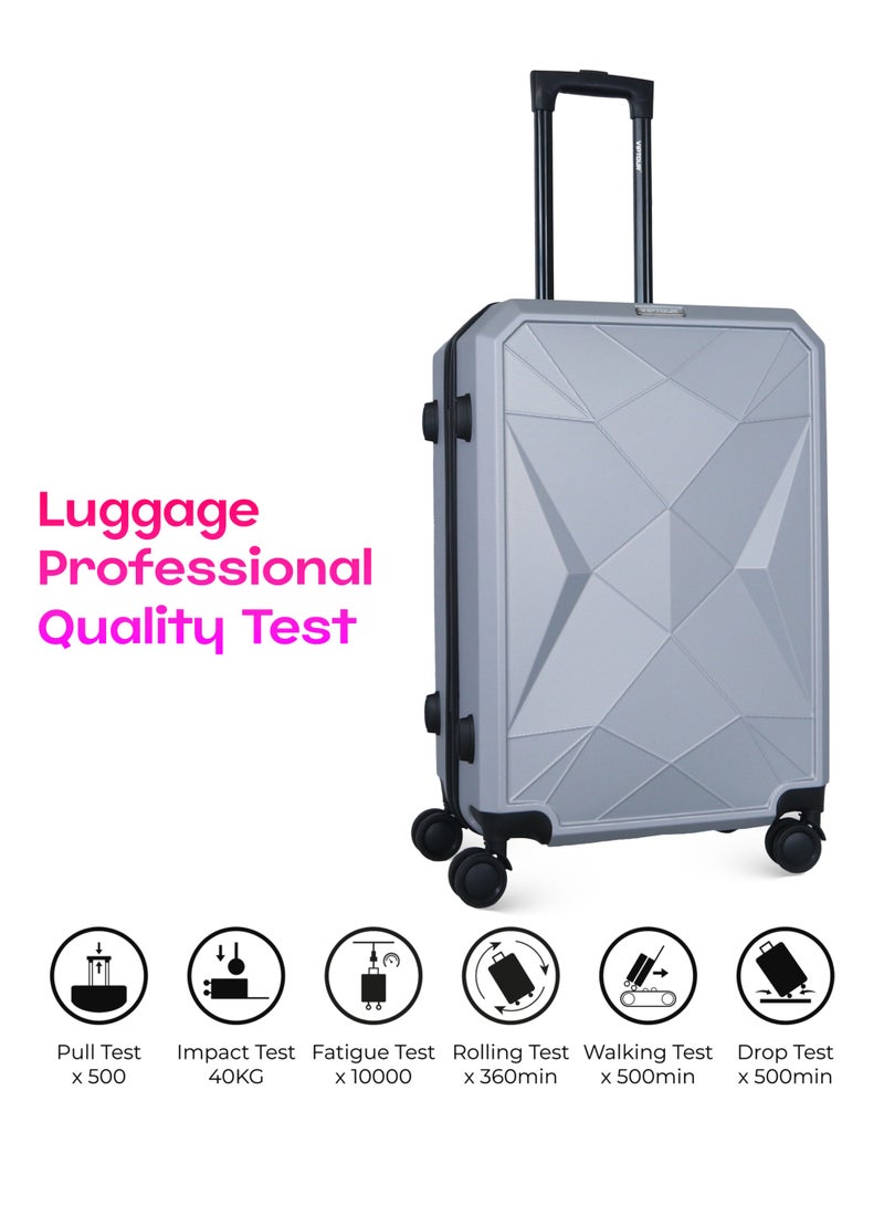 فيبتور طقم حقائب سفر 3 قطع ABS بعجلات مع نظام رقم قابل للقفل - Image 4