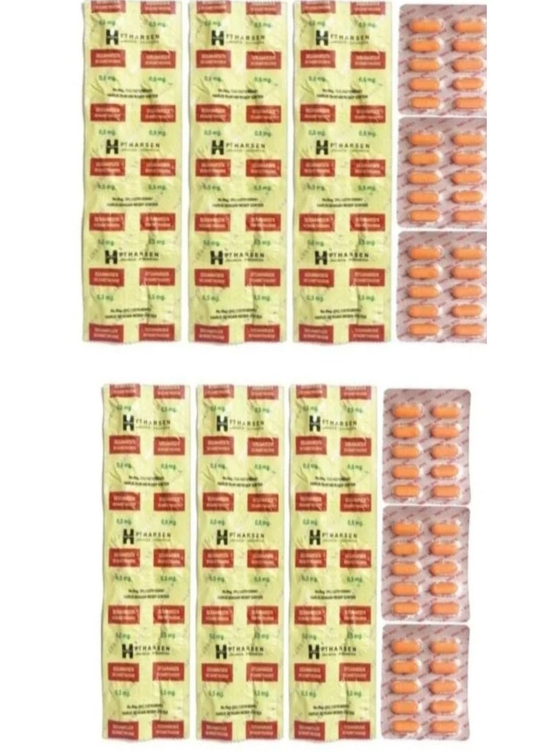 HARSEN 6 strips of nutritional supplements and 6 original vitamins