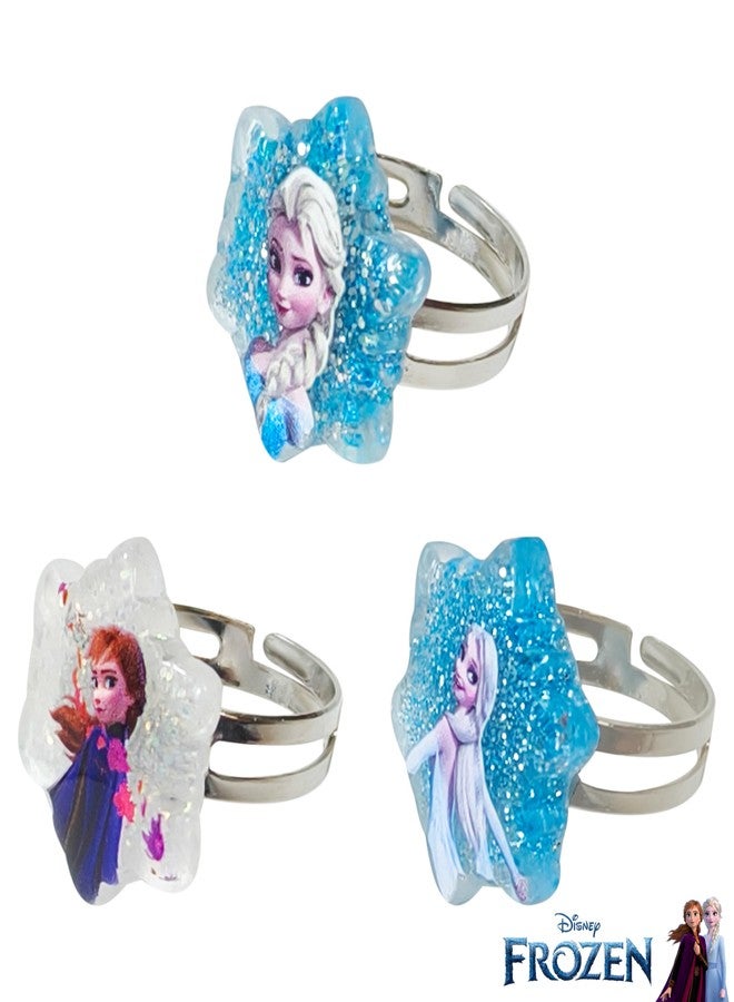 لوف هير مجموعة مجوهرات LUV HER Frozen Girls - مجموعة صندوق مجوهرات لعبة مكونة من 9 قطع مع قلادة من الخرز وسوار وخاتم - إكسسوارات لعب - للأعمار من 3 سنوات فما فوق - Image 3
