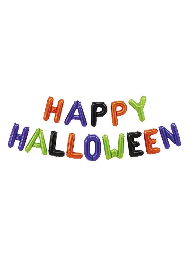 Tellpet Happy Halloween Balloons Banner, Halloween Party Decorations For Home Yard Decor Backdrop Sign, Colorful - Image 1