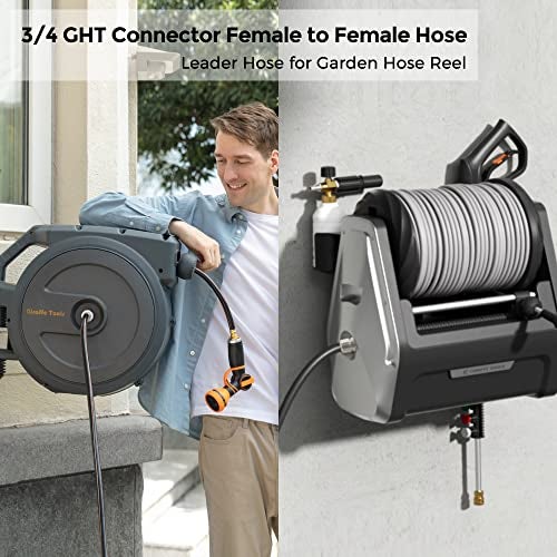 Giraffe Tools Garden Hose 5/8", Custom Length, Heavy Duty, No Kink, Flexible, Rubber Garden Hose, Leakproof Water Hose, 600 Burst PSI, 5ft Female to Female Hose - Image 3