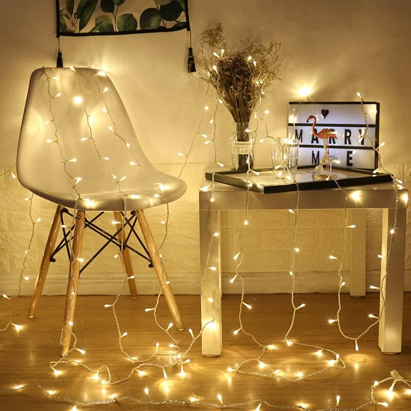 Quace 12 Meter Decorative 42 Warm White LED String Light Plug for Indoor Outdoor DecorationsString Lights for DIY Party Home Decor Christmas Diwali Pack of 3 - Image 4