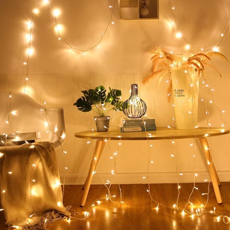 Quace 12 Meter Decorative 42 Warm White LED String Light Plug for Indoor Outdoor DecorationsString Lights for DIY Party Home Decor Christmas Diwali Pack of 3 - Image 3
