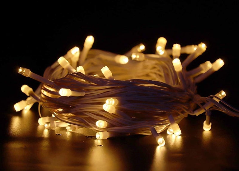 Quace 12 Meter Decorative 42 Warm White LED String Light Plug for Indoor Outdoor DecorationsString Lights for DIY Party Home Decor Christmas Diwali Pack of 3 - Image 5