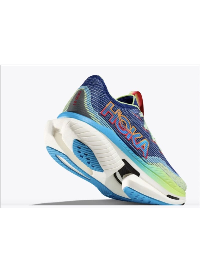 HOKA Cielo X1 Unisex Shoes, Sneaker - Evening Sky/Lettuce - Image 2