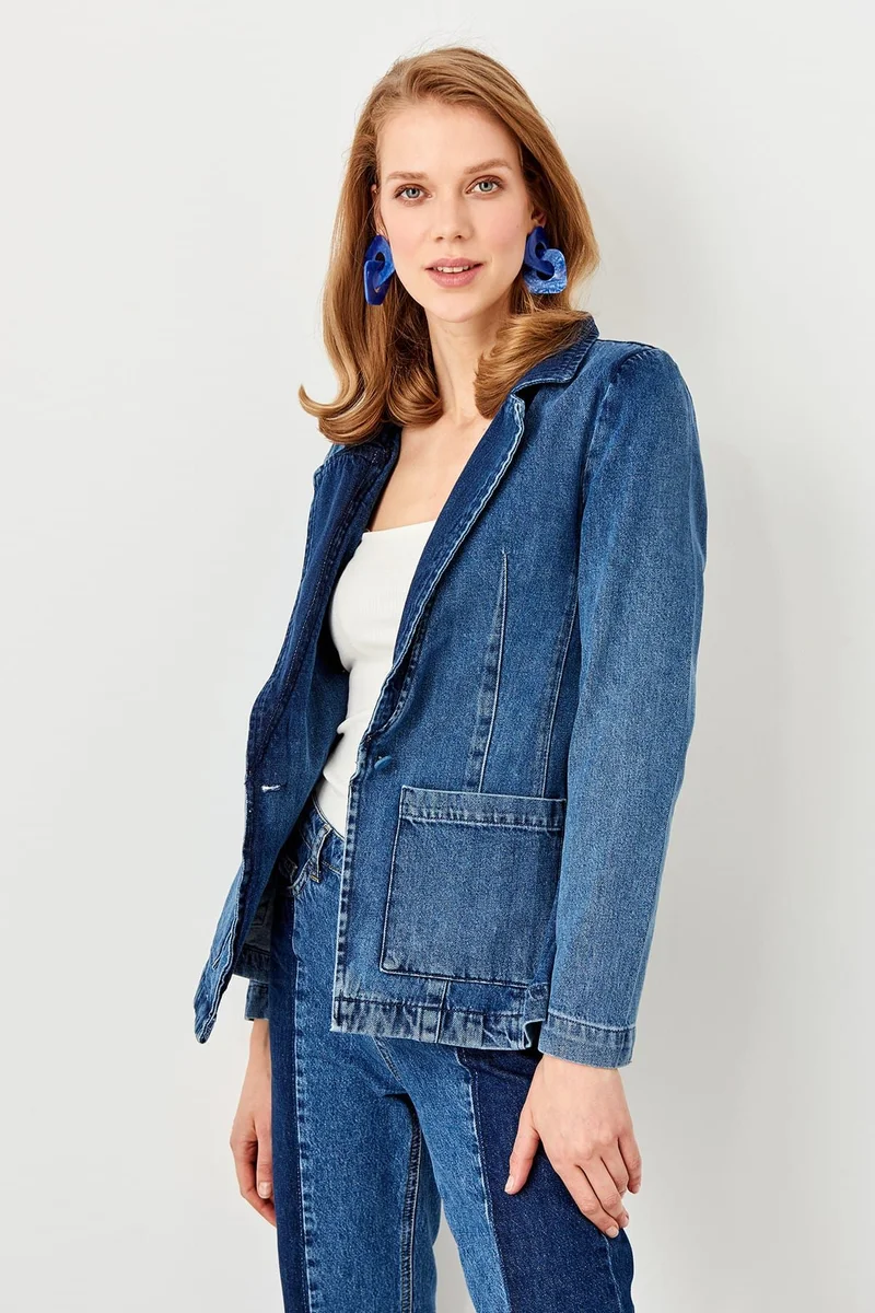 trendyol Pocket Detail Denim Jacket