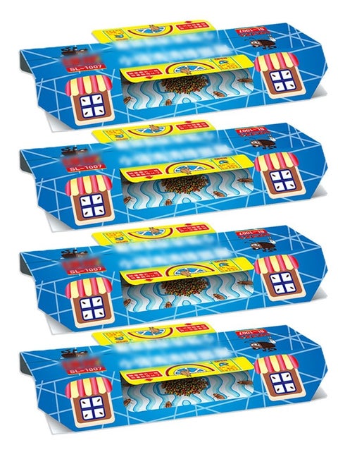 4-Piece Strong Adhesion Cockroach Trap Blue