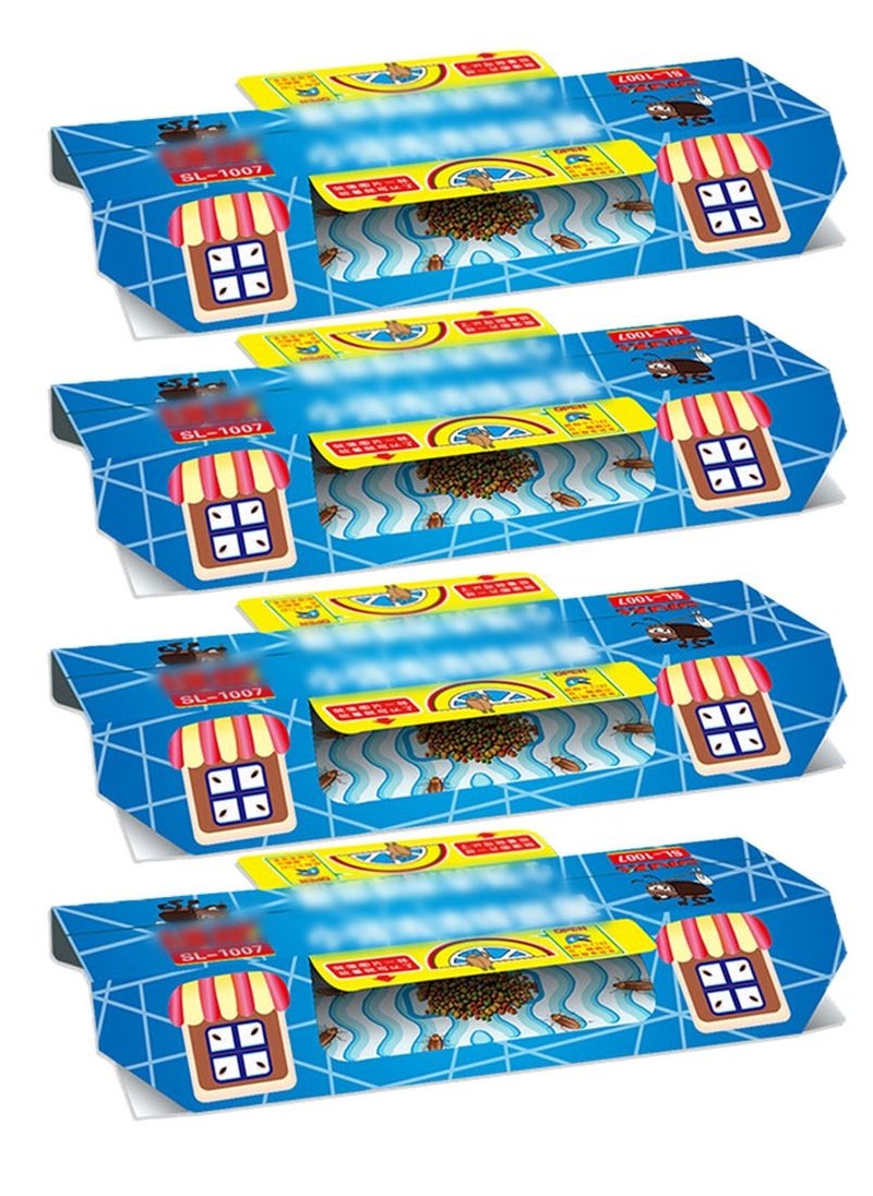 4-Piece Strong Adhesion Cockroach Trap Blue