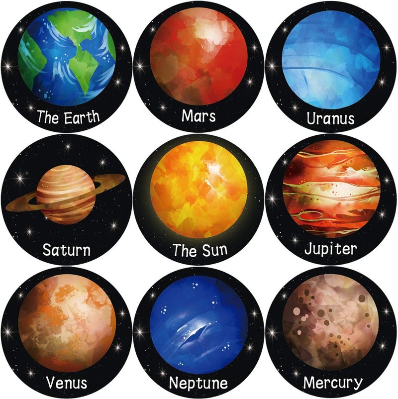 FANCY LAND Solar System Stickers for Kids - 200 Realistic Planet Stickers for Educational Decorations - Image 2