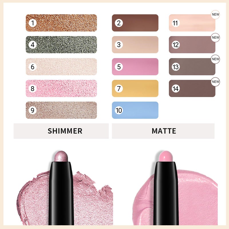 Erinde Waterproof Cream Eyeshadow Stick, Dark Green Shimmer Eye Shadow Sticks, Cream to Powder Eyeshadow Pencil Crayon, Buildable & Blendable Long-Lasting Eye Shadow Stick, Vegan & Cruelty-Free, 04 - Image 5