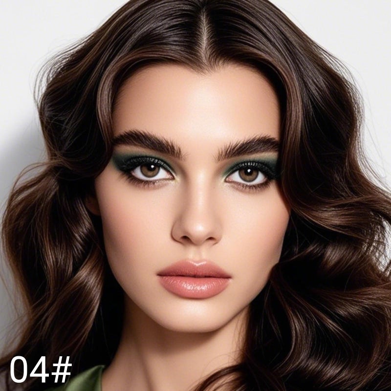 Erinde Waterproof Cream Eyeshadow Stick, Dark Green Shimmer Eye Shadow Sticks, Cream to Powder Eyeshadow Pencil Crayon, Buildable & Blendable Long-Lasting Eye Shadow Stick, Vegan & Cruelty-Free, 04 - Image 3