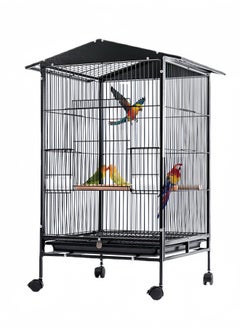 Bird Cage with Rolling Stand，Large Parrot BirdcageBreeding，Cockatiel Sun Conure Parakeet, Big Pigeon Villa for Parakeet, Black Your Feathered Friend's Cozy Paradi - pzsku/Z3EB73F47D3E02A5D349DZ/45/_/1721800723/145aecd2-8260-4f7f-85b5-ab01b5b55087