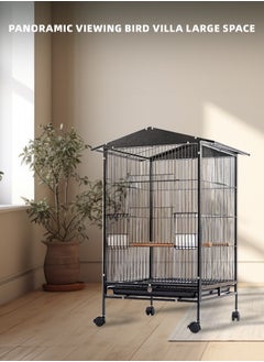 Bird Cage with Rolling Stand，Large Parrot BirdcageBreeding，Cockatiel Sun Conure Parakeet, Big Pigeon Villa for Parakeet, Black Your Feathered Friend's Cozy Paradi - pzsku/Z3EB73F47D3E02A5D349DZ/45/_/1721800724/768ad261-864d-48be-a2e2-086baa7b4ffd