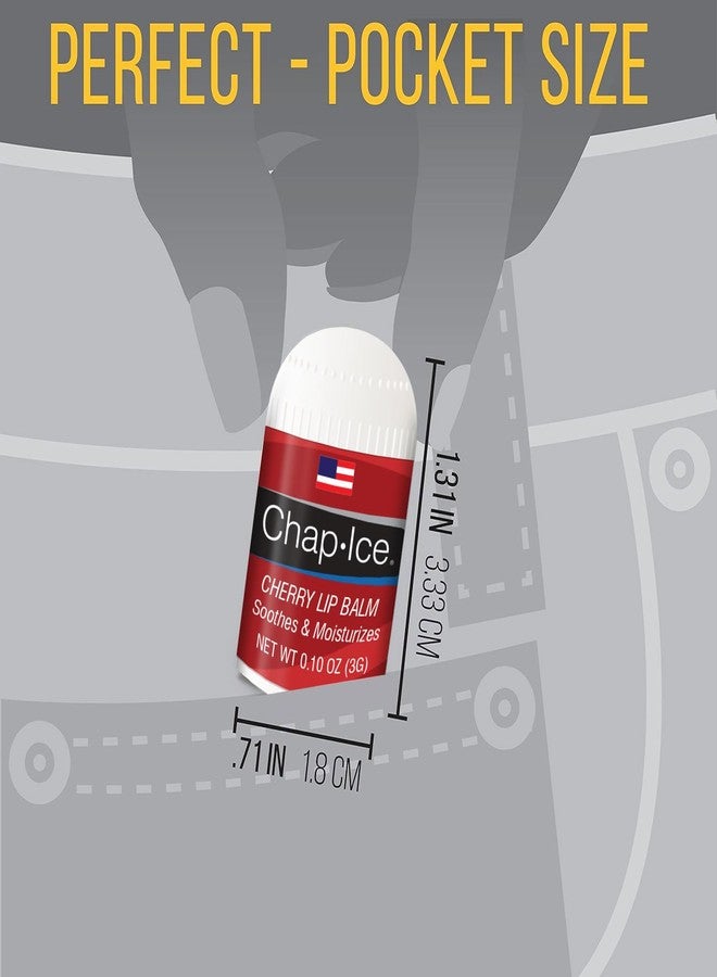 Chap Ice Lot of 4 Oralabs Chap Ice Cherry Lip Balm Mini Cute Bonus Pack … - Image 3