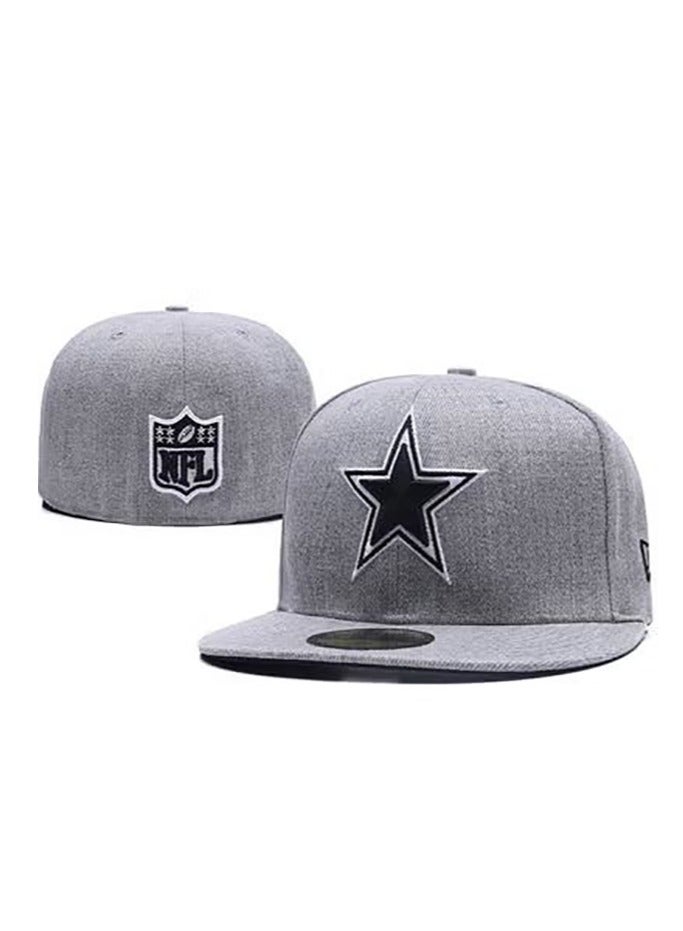 NEW ERA Dallas Cowboys NFL Logo Gray Flat - Brim Baseball Cap, 59.6cm