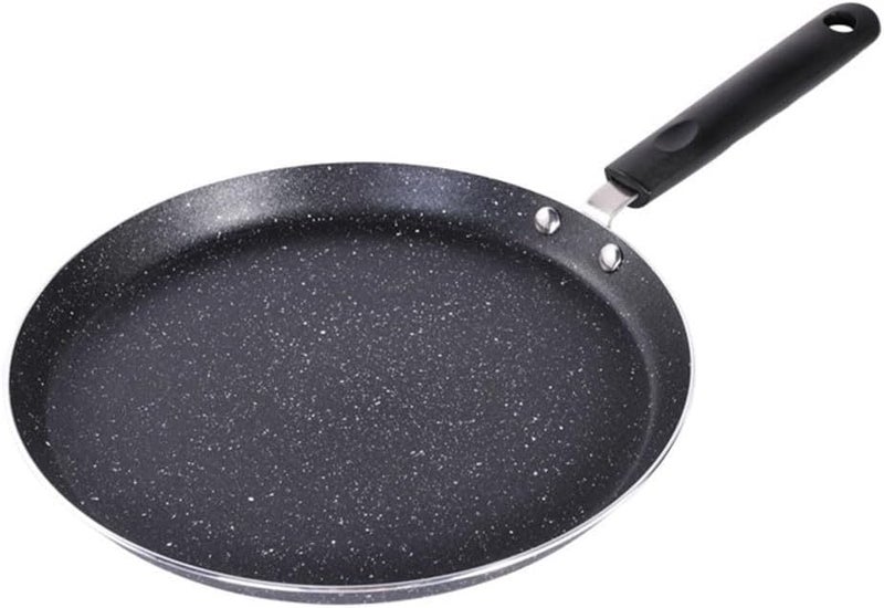 Cast Aluminum Frying Pan 6.1 Inch Non-Stick Skillet with Ergonomic Handle for Gas and Induction Stovetops Black Gold Finish Easy Clean Dishwasher Safe Cookware for Eggs Pancakes(black) - Image 1