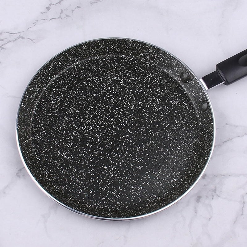 Cast Aluminum Frying Pan 6.1 Inch Non-Stick Skillet with Ergonomic Handle for Gas and Induction Stovetops Black Gold Finish Easy Clean Dishwasher Safe Cookware for Eggs Pancakes(black) - Image 5