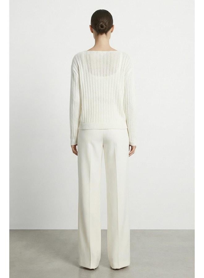 Soul Women's Knit Dual Blouse Set - 31779BLZ - ECRU - Image 2