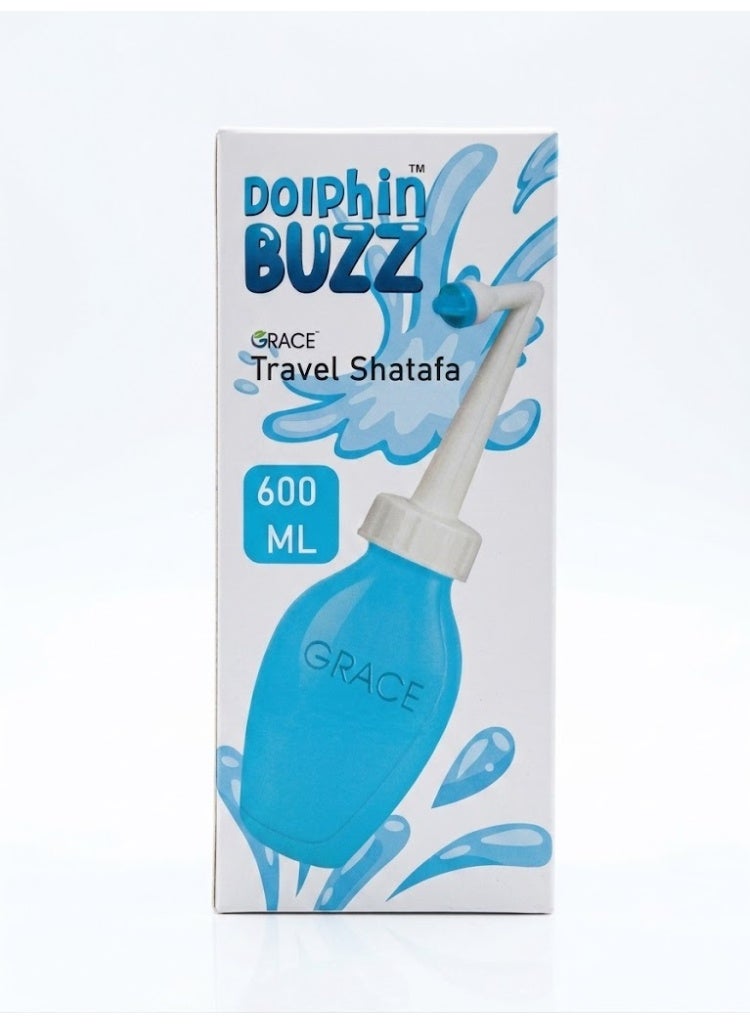 Dolphin Buzz Grace Travel Bidet with Portable Bag 600ml BLUE - Image 1