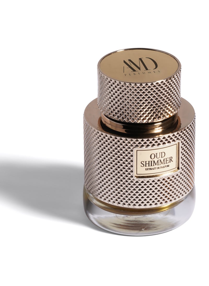 AMD Perfumes Oud Shimmer Gold By AMD Perfumes Men and Women Fragrance EDP 100ml  - Image 3