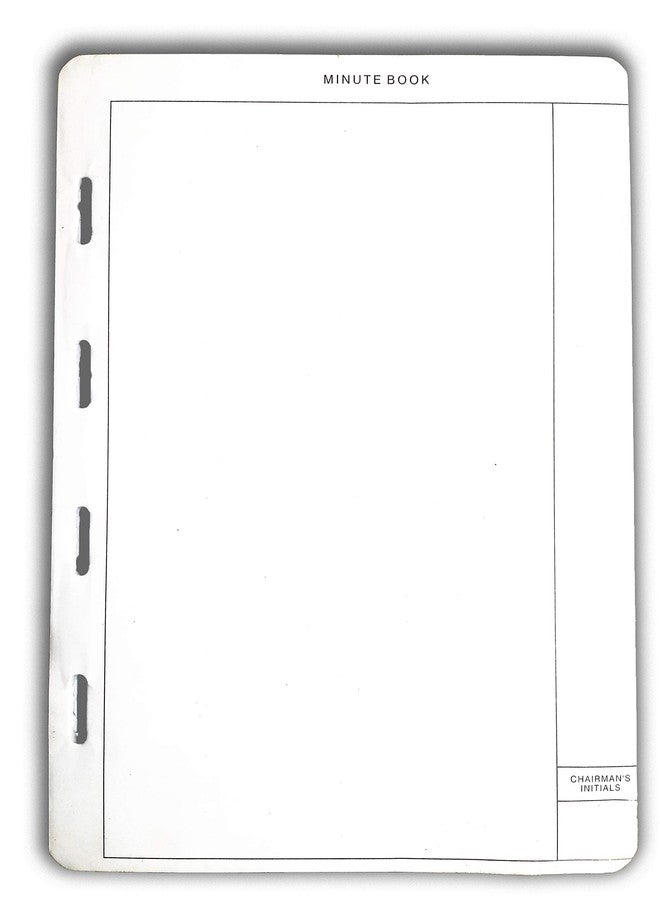 LRS Binder Minutes Sheet White Color "Capsule" - A4 Size - Used for Companies Act - 100 Sheets - Image 1