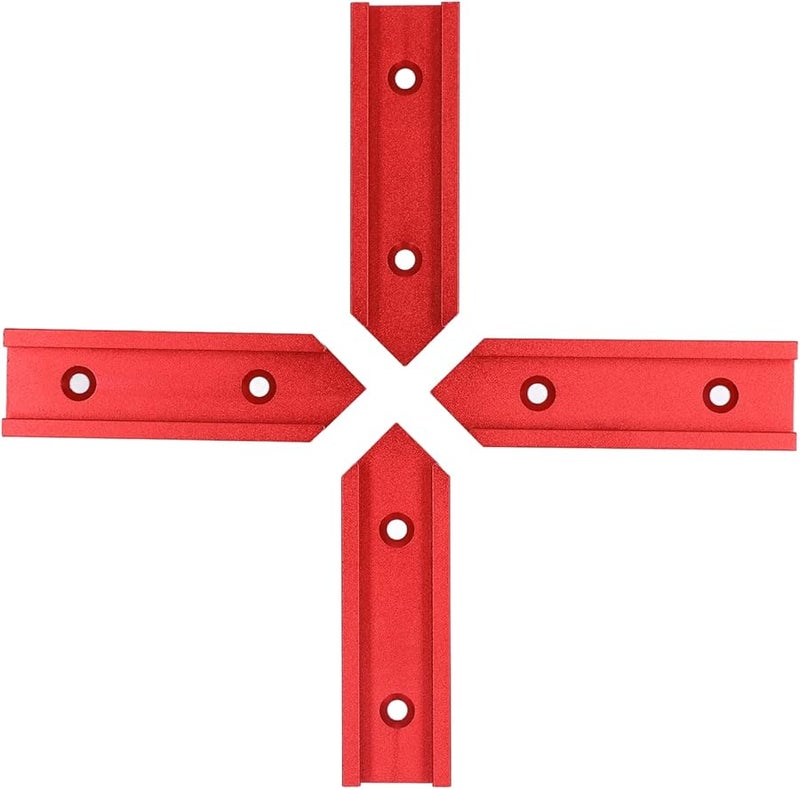 Red T Track Connector 4Pcs 100mm Length 30mm Width Aluminium Alloy Universal Woodworking Connector for Table Saws Circular Saws DIY Projects - Image 4
