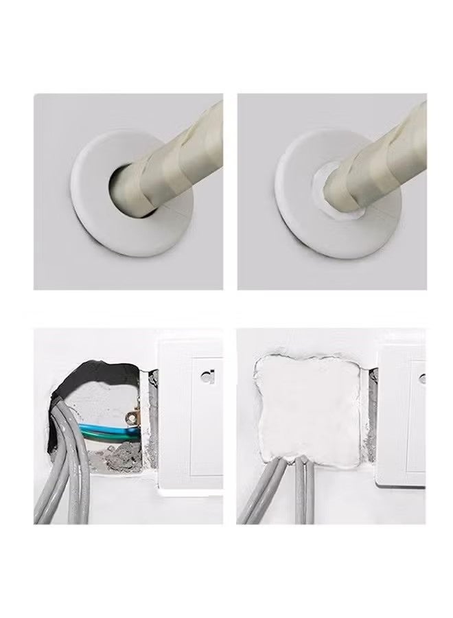 10Pcs Waterproof Sealing Clay, White Seal Motor, Quick Mending Mud for Drain Connection, Wall Hole, Air Conditioning Hole - Image 3