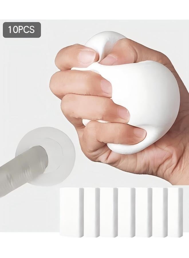 10Pcs Waterproof Sealing Clay, White Seal Motor, Quick Mending Mud for Drain Connection, Wall Hole, Air Conditioning Hole - Image 1