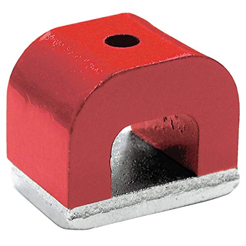 Master Magnetics ماجنتيك ماستر 1.18 بوصة مغناطيس على شكل حدوة حصان 13 رطل سحب 5.5 ماغنطيسية حمراء 1 قطعة - Image 5