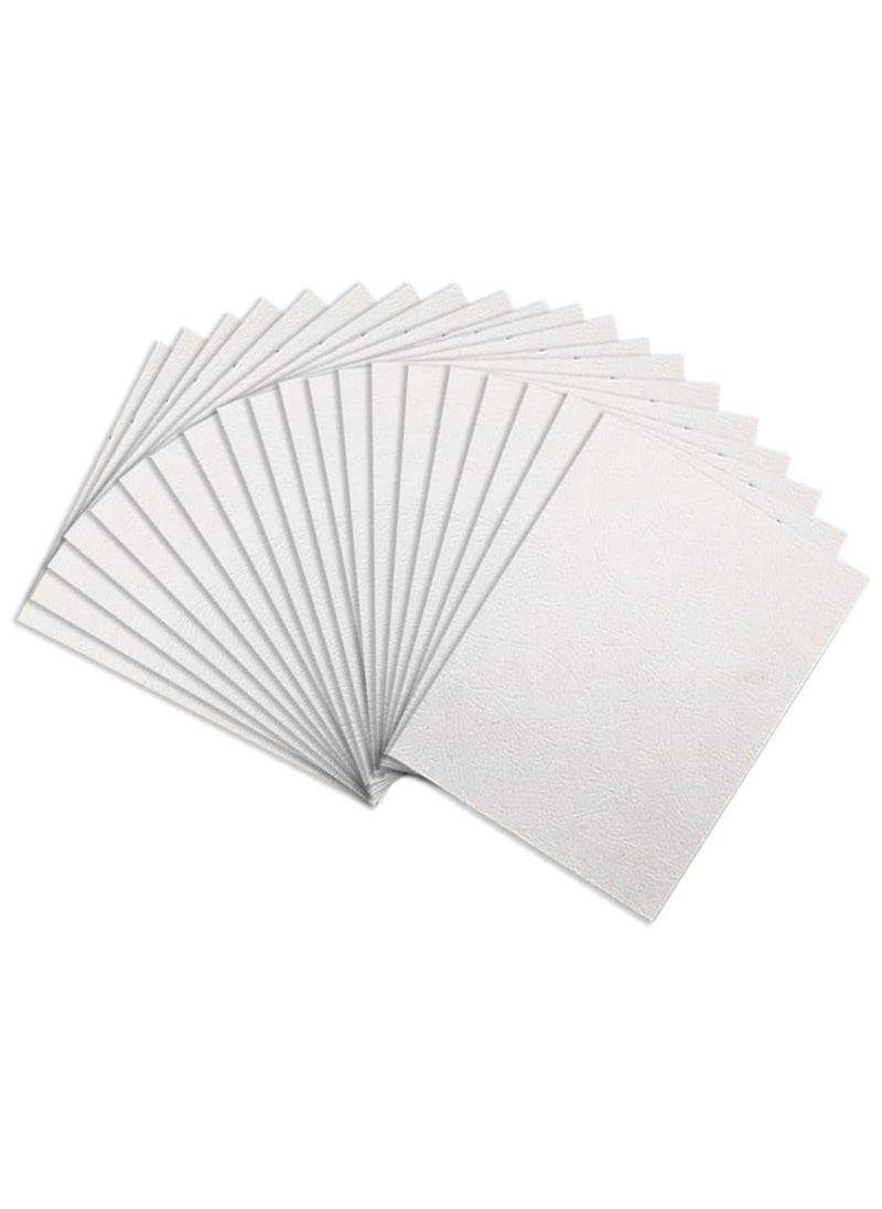 MARKQ - [1000 Pack] White Binding Cover [A4] 230 GSM – Durable Protective Sheets for Presentations, Reports, and Documents – Compatible with Comb & Wire Binding Machines - Image 1