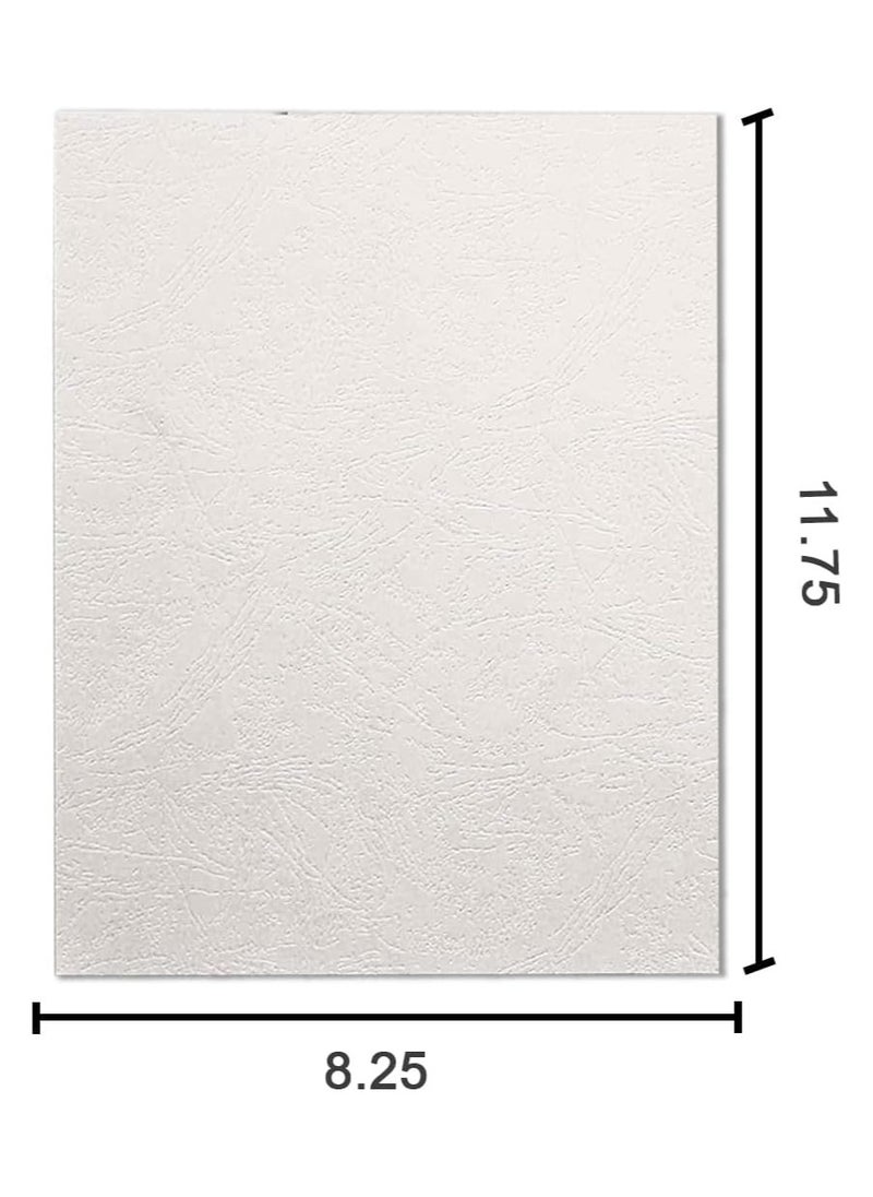 MARKQ - [1000 Pack] White Binding Cover [A4] 230 GSM – Durable Protective Sheets for Presentations, Reports, and Documents – Compatible with Comb & Wire Binding Machines - Image 1