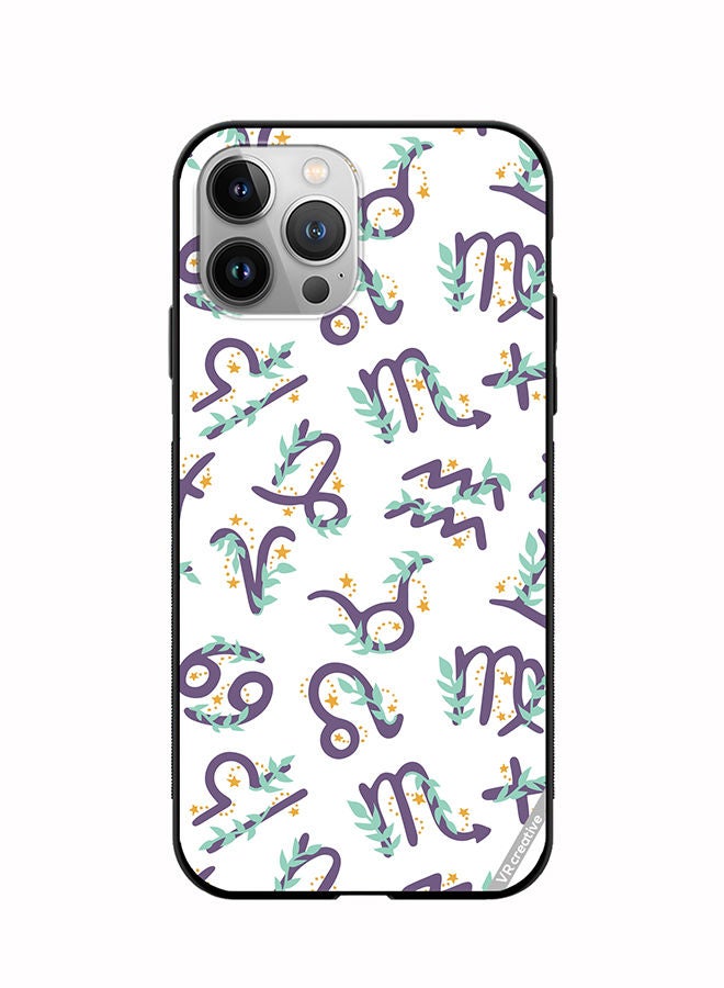 VR CREATIVE Protective Case Cover For Apple iPhone 11 Pro Max Cute Vector Pattern With Zodiac Sign Design Multicolour - Image 1