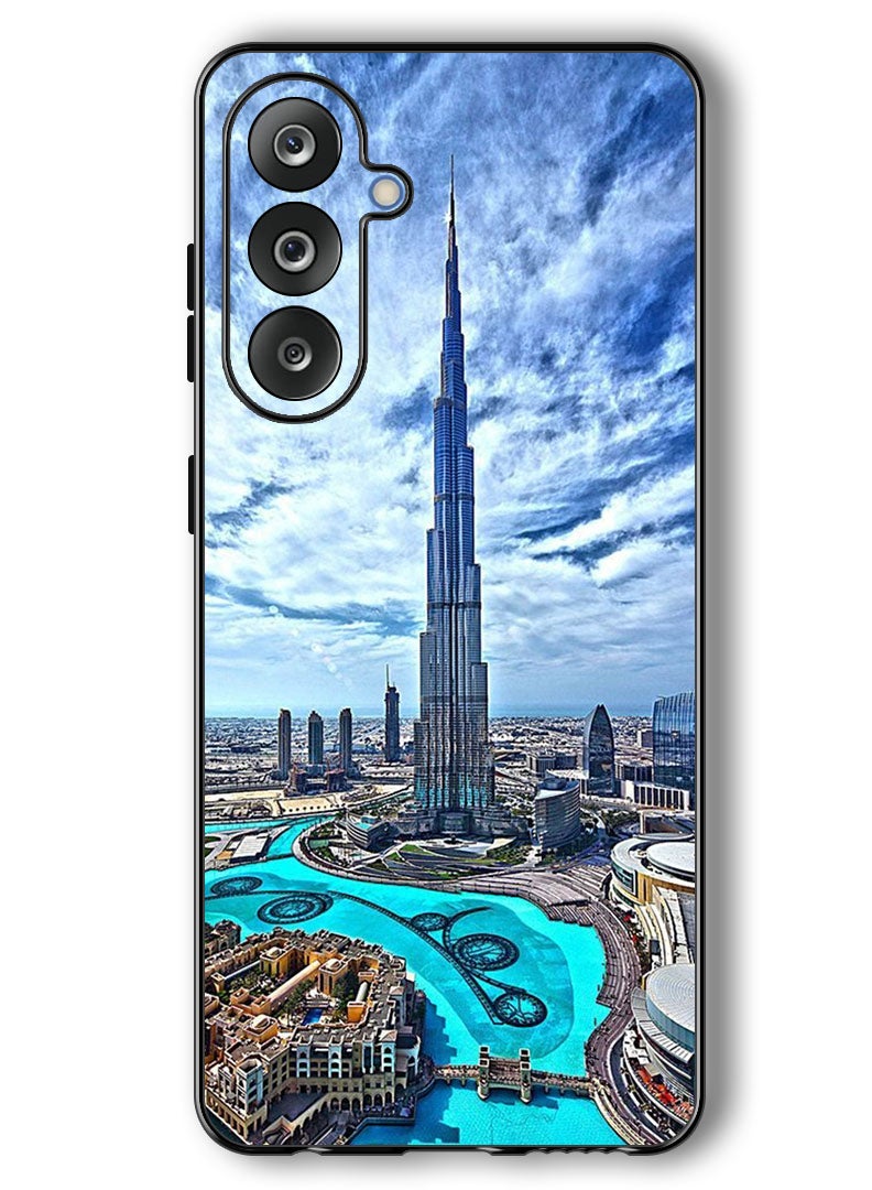 Theodor Case Compatible with Samsung Galaxy F36/ M36 6.7 Inch Protection Shockproof Bumper Cover Burj Khalifa in Day - Image 1