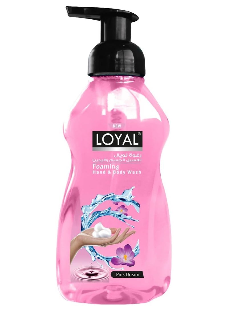 لويال غسول رغوي لليدين والجسم من لويال، 500 مل (بينك دريم)