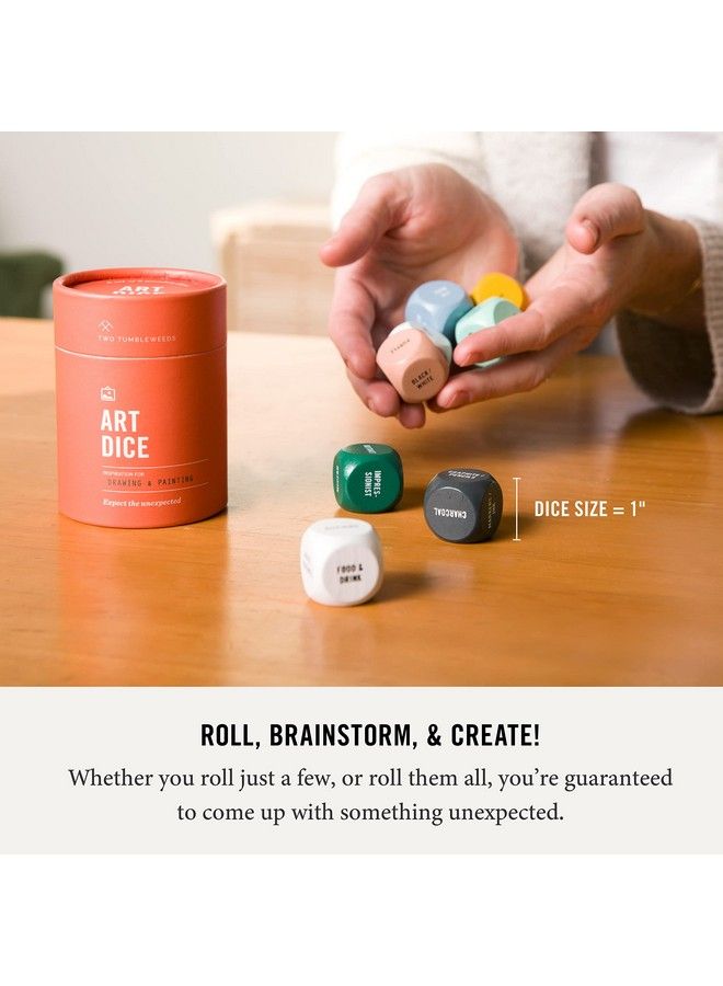 Two Tumbleweeds Art Dice Drawing & Painting Game For Adults Artists & Teachers Set Of 9 Dice For Creative Inspiration In The Studio And Classroom Gift For Artist 1+ Players - Image 5