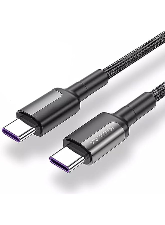 PROMASS C to Type C Cable, 3M, 65W 5A Nylon Braided Type C Charger Fast Charging for MacBook, Type C to Type C Cable Compatible with iPad Pro, MacBook Pro/Air, Galaxy S22+ S21 S20 - Image 2