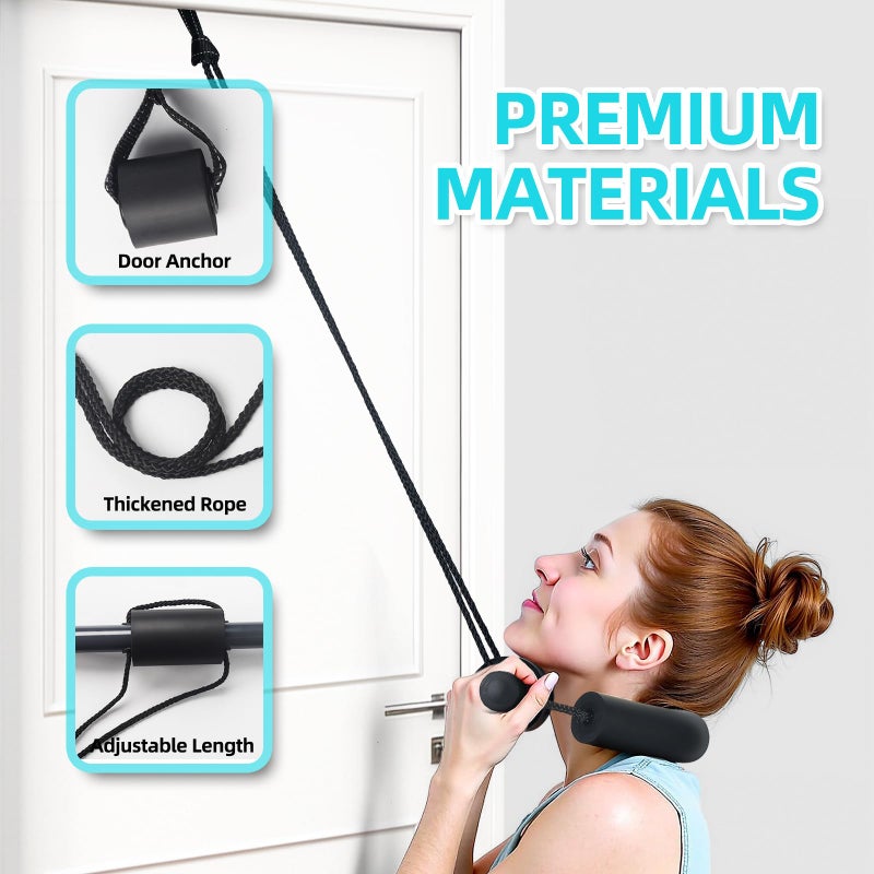Comness Cervical Neck Traction Device for Home Use, Adjustable Neck Stretcher Strap Over Door for Pain Relief and Spinal Decompression, Restore Natural Curve of The Neck - Image 3
