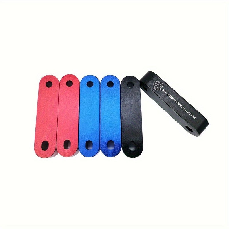 Billet Aluminum Hood Spacer Riser Kit Red For Honda Civic CRX Acura Integra Del Sol 1993 1997 - Image 5