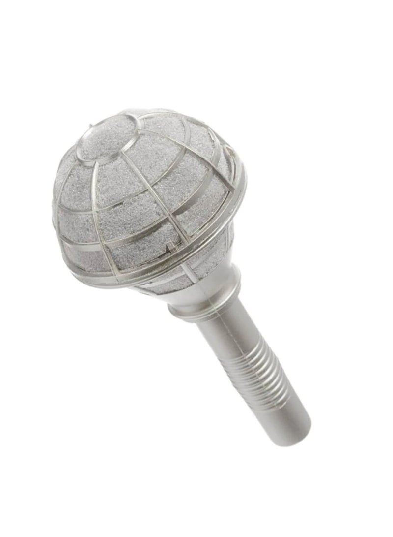 حامل باقة الزفاف الفضي بمقبض مضلع مستقيم - Image 2