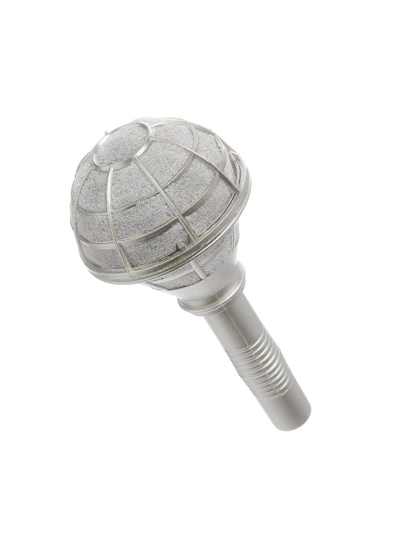 حامل باقة الزفاف الفضي بمقبض مضلع مستقيم - Image 1