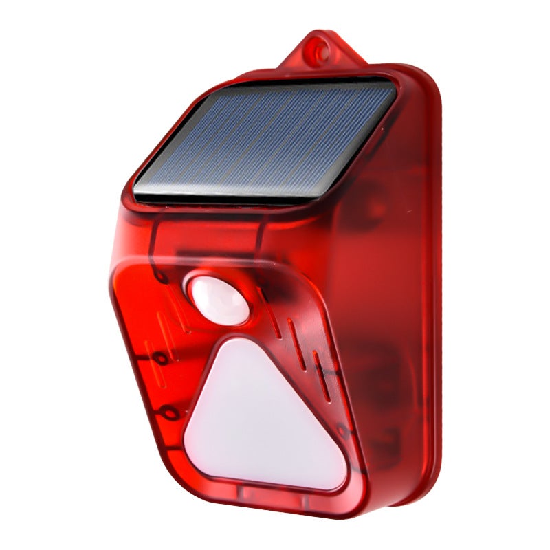 New Solar-Powered Alarm Light with Human Motion Sensor and Remote Control - Animal Deterrent Solar Alert Lamp - Image 1