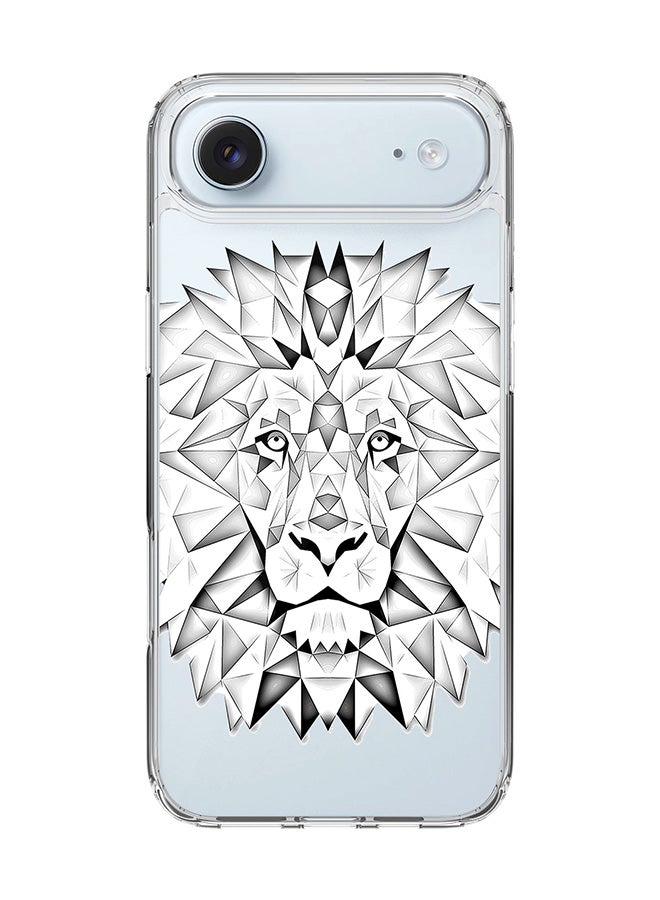 Stylizedd Classic Clear MagSafe Case for iPhone 17 Air , Hybrid Soft Case Flexible Edges Anti Drop TPU PC Gel Thin Transparent Cover [ Designed for iPhone 17 Air ] - Poly Lion